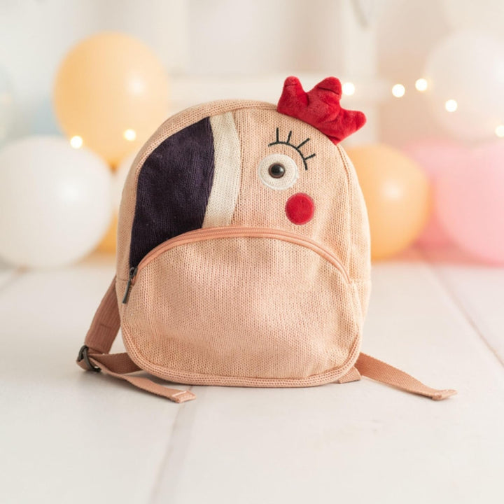 CROCHETTS – Gehäkelter Kinderrucksack Ariel | Baby- &amp; Kinderrucksack aus 100% Naturbaumwolle | Weich