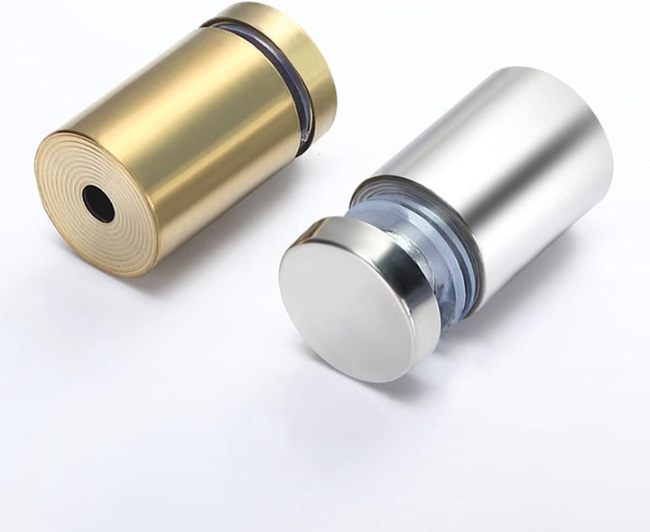 Qrity 20 x Abstandshalter Montagekleinteile Werbeglas Acryl Abstandshalter, Edelstahl, 12X25mm, mit