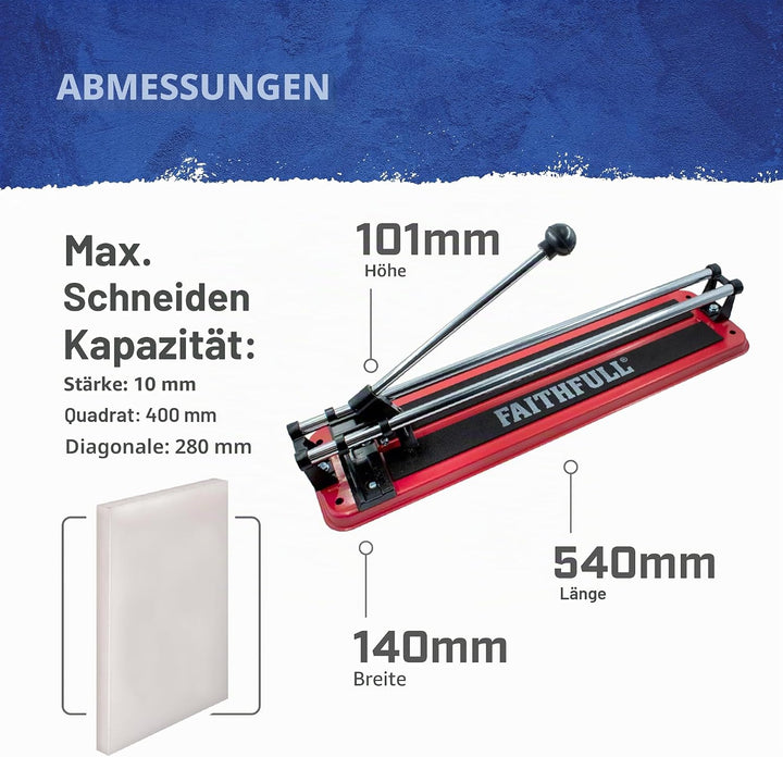 Faithfull faitlcut400 Flaches Bett Fliesenschneider