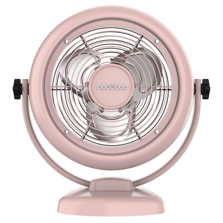 Cecotec - Tischventilatoren EnergySilence 800 RetroDesk Pink, 20 W Leistung, Durchmesser 20 cm, 3 ae
