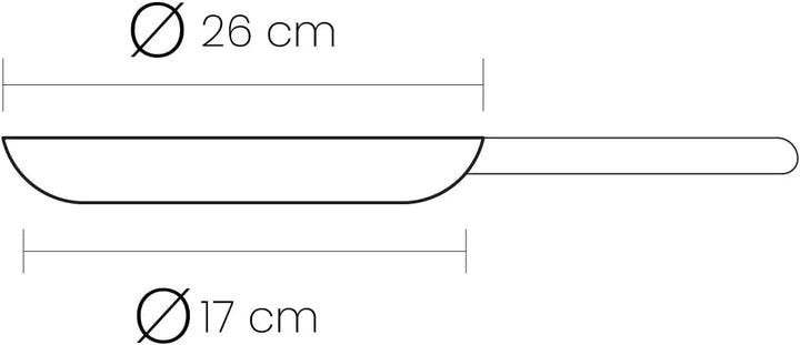 Ibili 411326 Inducta Crêpespfanne, Durchmesser 26 cm 180 x 202 x cm, 180 x 202 x cm