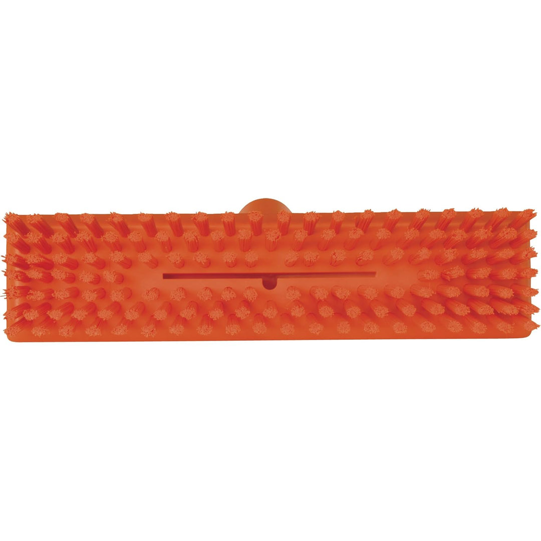 Vikan 70417 Stiff Bristle Deck Scrub, 10-3/4" Polyester, Orange 7041 Orange, 7041 Orange