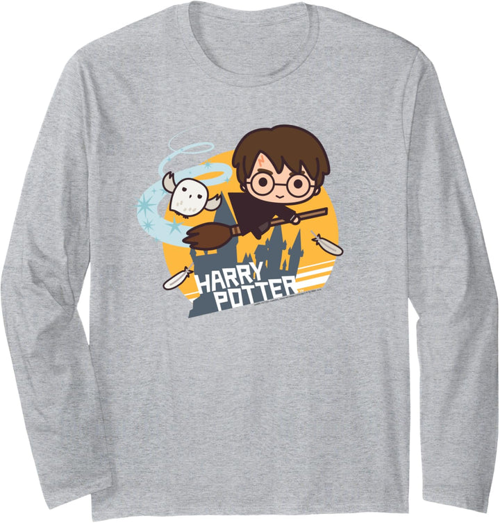Harry Potter Harry Potter Chibi on Broomstick Langarmshirt