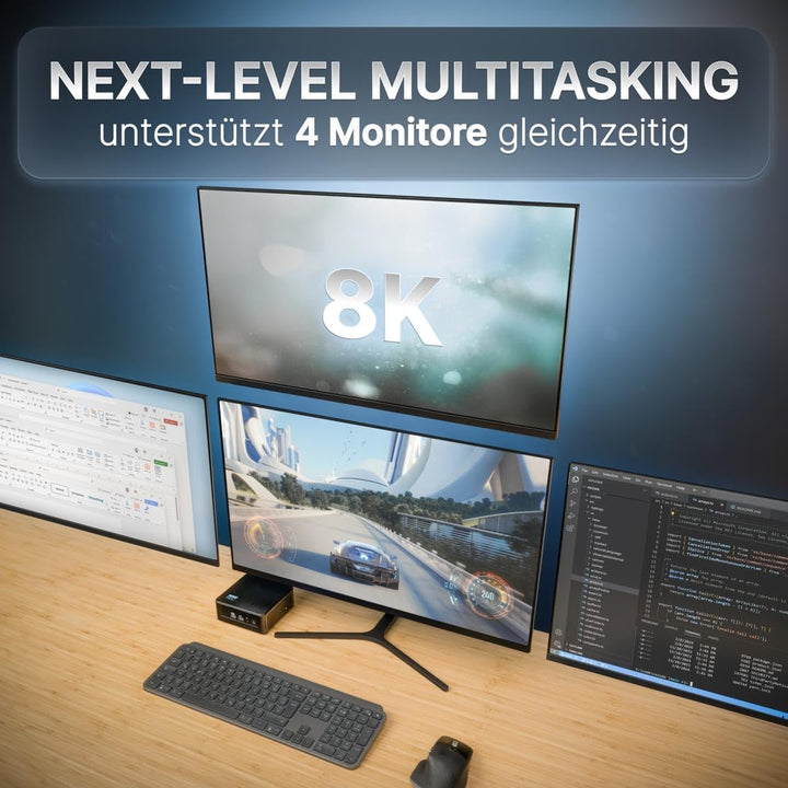 Pro Intel® Core-i3 12. Gen. • NUC12 Pro PC • 6 Kerne, bis zu 4,4GHz • 8GB RAM, 256GB SSD • Thunderbo