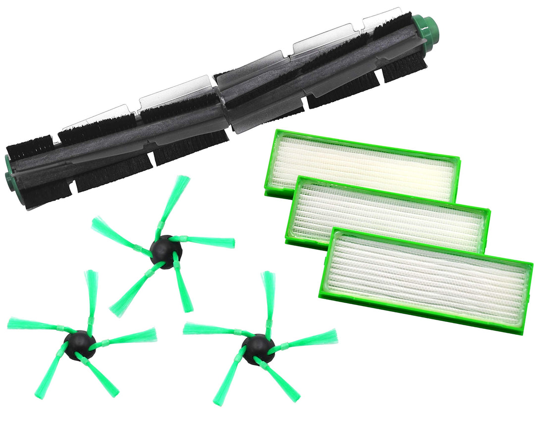 1 Rundbürste 3 Seitenbürsten 3 Filter geeignet für Vorwerk VR200 VR300 VR 200 300