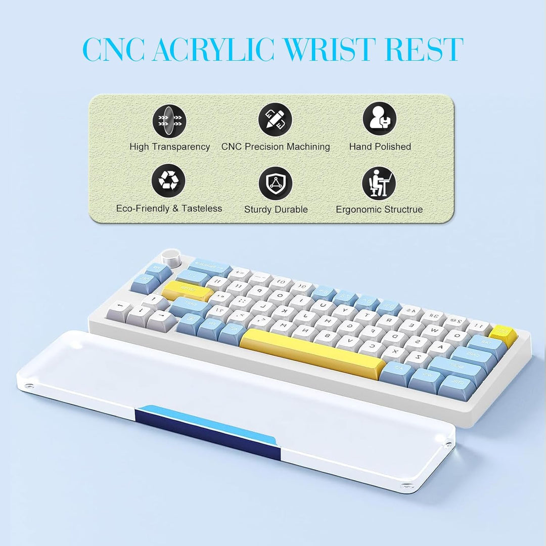 MAMBASNAKE Handgelenkauflage für Tastatur, Tastaturpad aus Acryl für TKL 80% Tastatur - Ergonomic Wr
