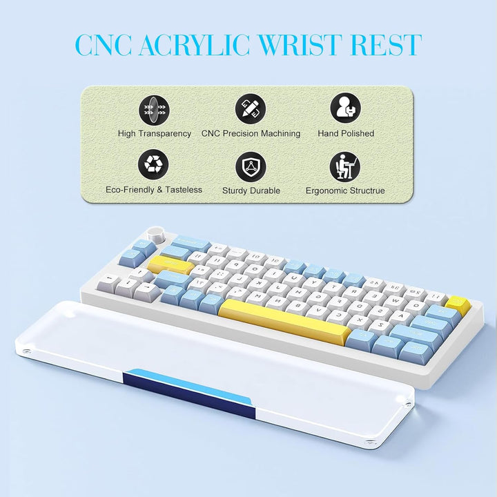 MAMBASNAKE Handgelenkauflage für Tastatur, Tastaturpad aus Acryl für TKL 80% Tastatur - Ergonomic Wr