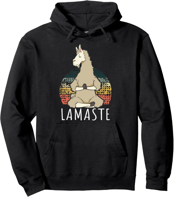 Lamaste Lama Yoga Meditation Geschenk Pullover Hoodie