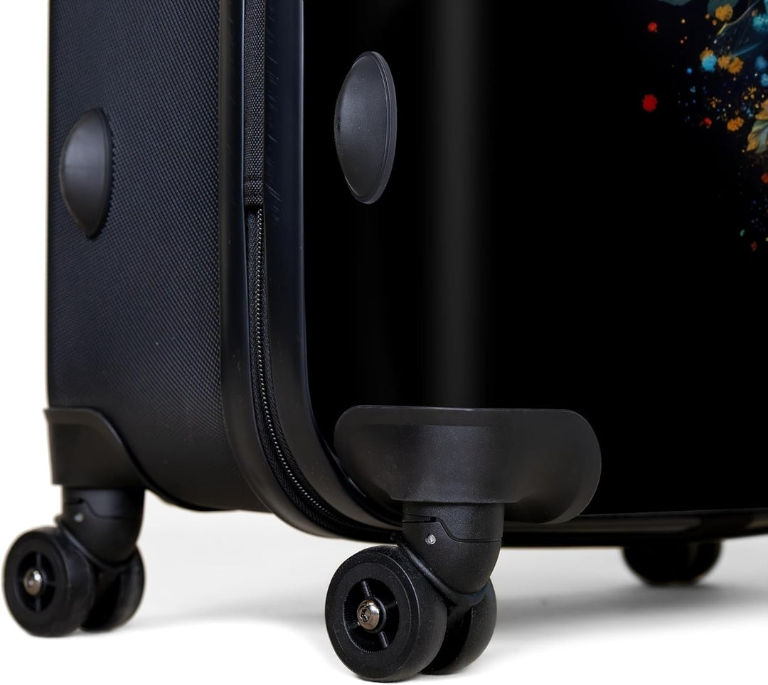 NoBoringSuitcases.com® Koffer XL Gross 77x51.5x28 cm Hartschale Reisekoffer 4 Rollen Leicht Koffer T