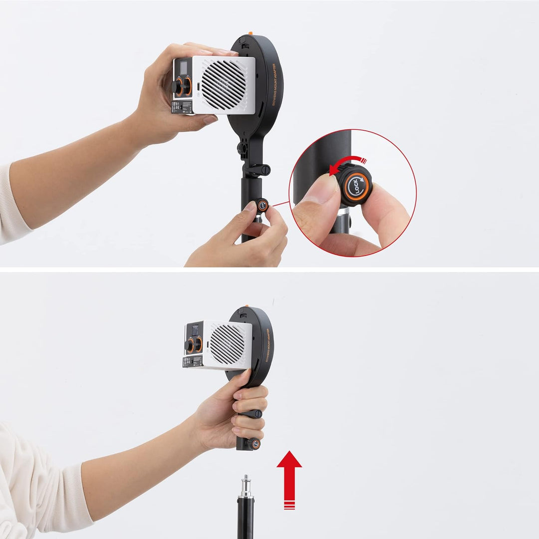 ZHIYUN Adapter A für G60 Videoleuchte von Bowens Mount auf ZY Mount