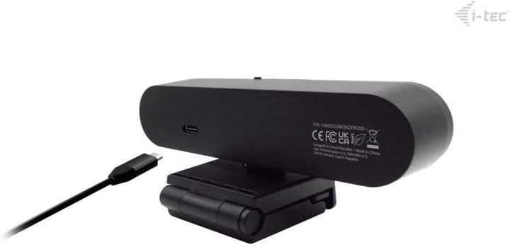 i-tec Solomon WH200 Webcam 2K mit Native Unterstützung für Windows Hello, Hochwertiges Mikrofon und