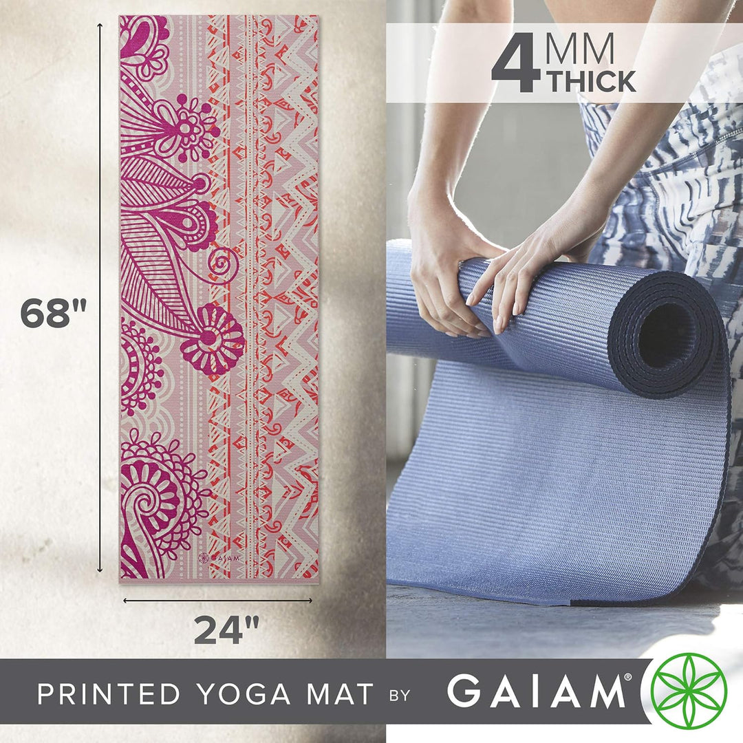 Gaiam Yogamatten Two-Sided Solid Yoga Mat Bohemian Rose, Bohemian Rose