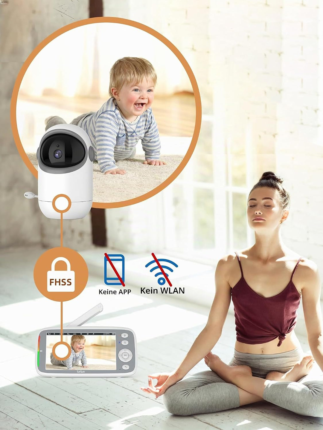 TakTark Babyphone mit Kamera, 5&
