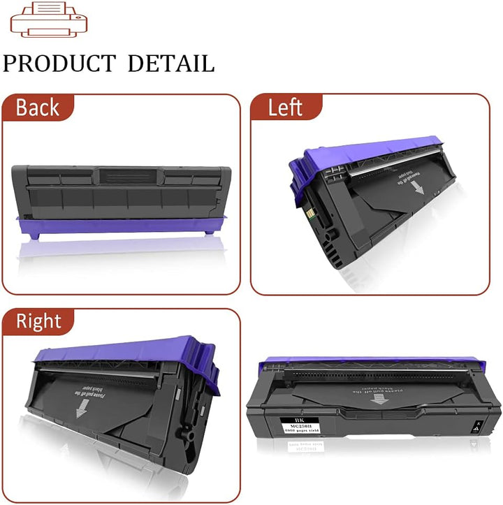 ASEKER Kompatibler Tonerkartusche M C250H für Ricoh M C250FWB, P C301W Drucker, 6,900 Seiten，408336