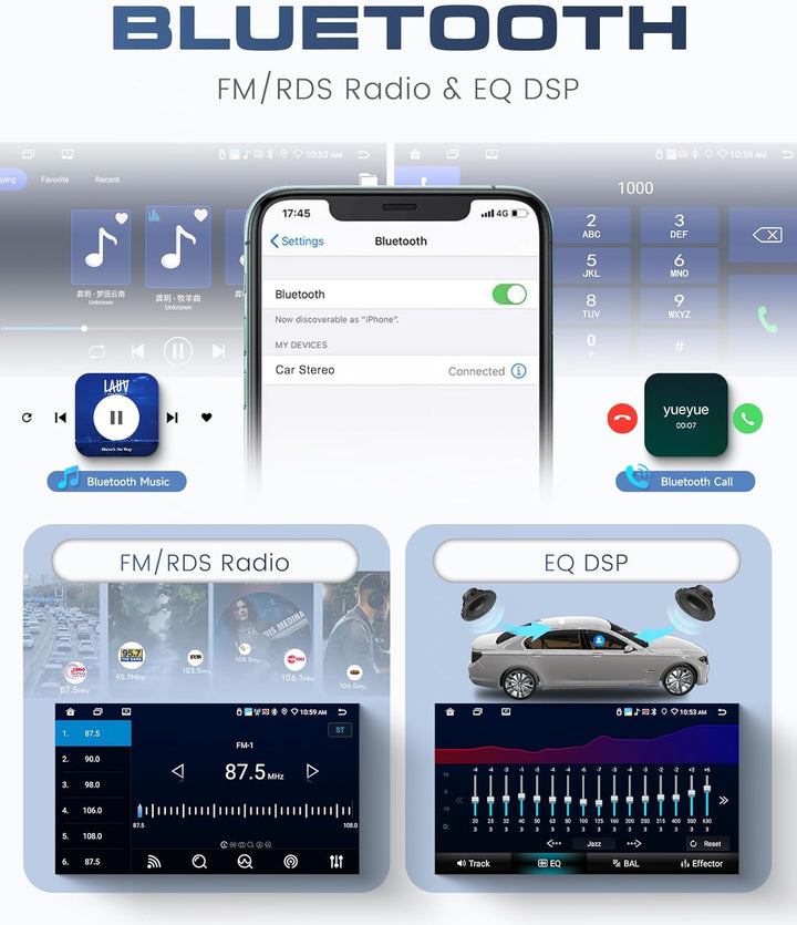 Rimoody 8 Core 6G+128G Autoradio Android für Seat Ibiza 2012-2015 Carplay Wireless 9" Radio mit Andr