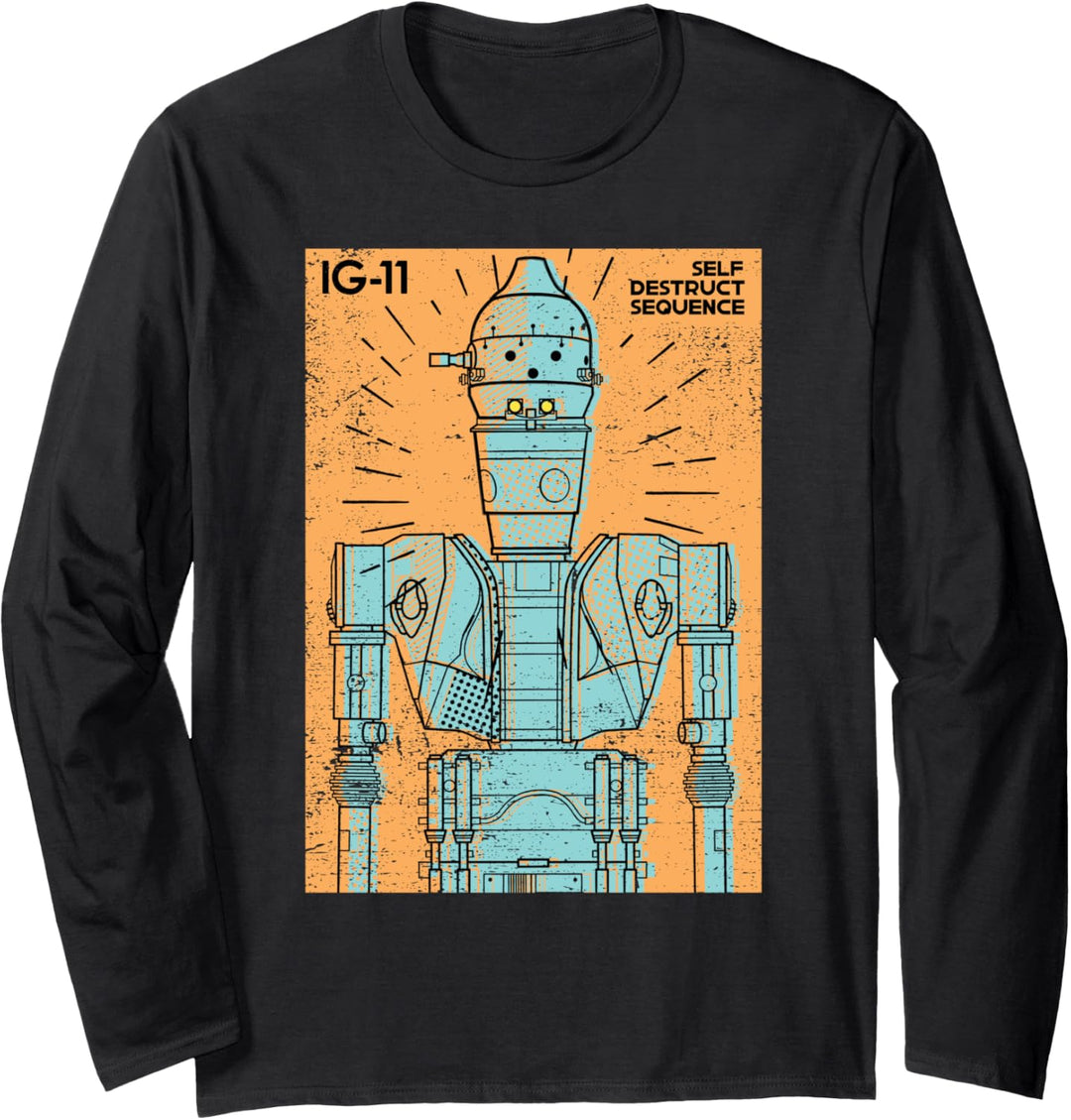 Star Wars The Mandalorian IG-11 Self Destruct Sequence Langarmshirt