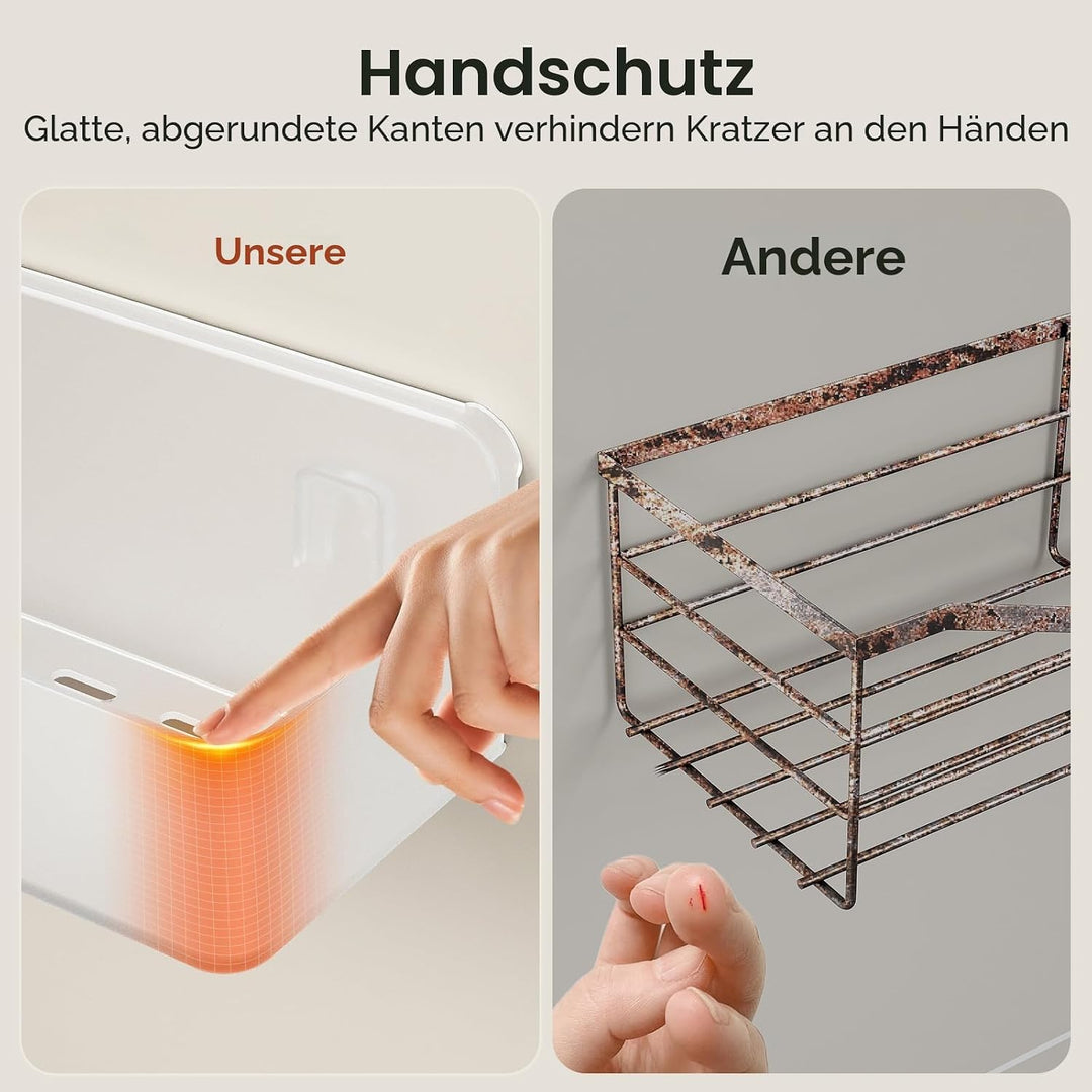 Orimade Duschablage ohne Bohren-Duschregal 5 Stück,Shampoo Halterung für Dusche Grosse Kapazität,Bad