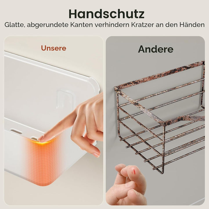 Orimade Duschablage ohne Bohren-Duschregal 5 Stück,Shampoo Halterung für Dusche Grosse Kapazität,Bad