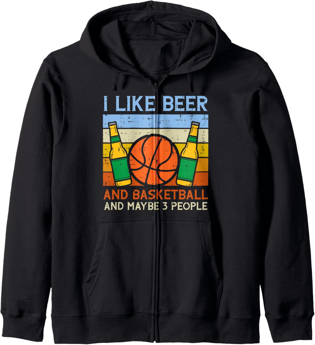 Beer Basketball 3 People Funny Drinking Baller Men Women Kapuzenjacke