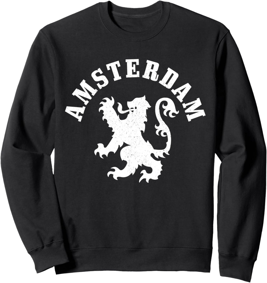 Amsterdam Niederlande Wappen Löwe Holland Vintage Amsterdam Sweatshirt