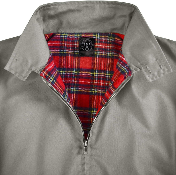 Original GearUp® Harrington Jacke English Style in 12 verschiedenen Designs wählbar XXL Grau, XXL Gr
