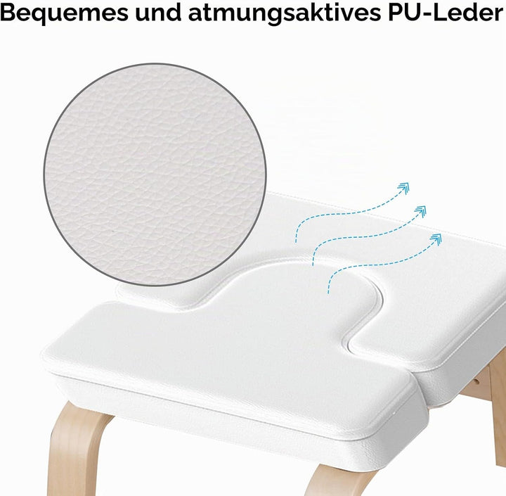DnKelar Yoga Stuhl Inversion Yoga Stuhl Kopf Yoga Praxis Yoga Hocker Yoga Stuhl Yoga Hocker (Weiss),