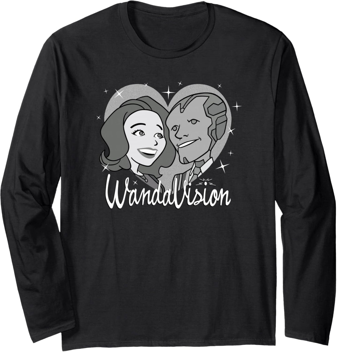 Marvel WandaVision Heart Retro 60s Langarmshirt