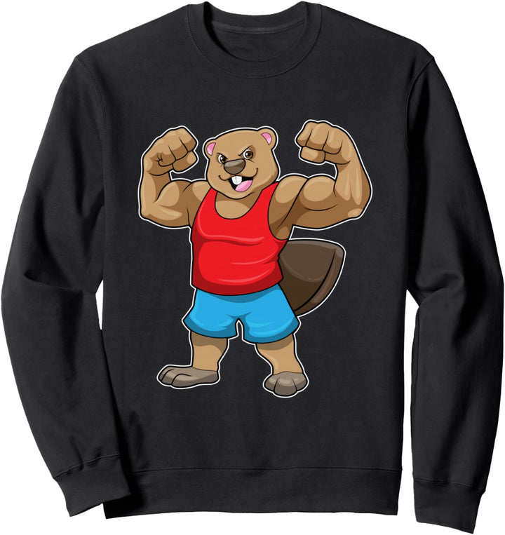 Biber Bodybuilder Bodybuilding Sport Sweatshirt