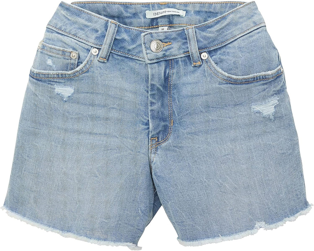 TOM TAILOR Denim Damen jeans shorts XXL 10122 - Destroyed Light Stone Blue Denim, XXL 10122 - Destro