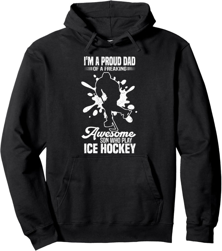 Eishockey Dad I Hockey Daddy Eishockey Spieler Daddy Pullover Hoodie
