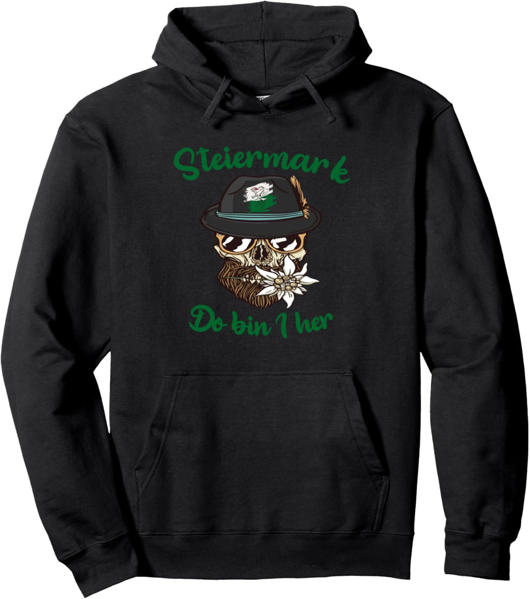 Dirndl & Lederhose Trachten Ersatz Steirisches Do bin i her Pullover Hoodie