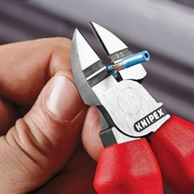 Knipex Abisolier-Seitenschneider verchromt, mit Mehrkomponenten-Hüllen 160 mm 14 25 160