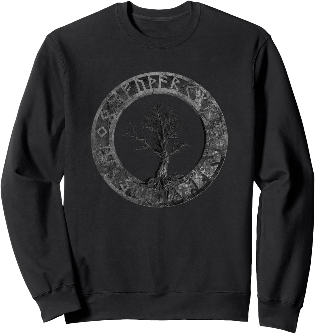 Wikinger Nordische Mythologie I Yggdrasil Vegvisir Runen Sweatshirt