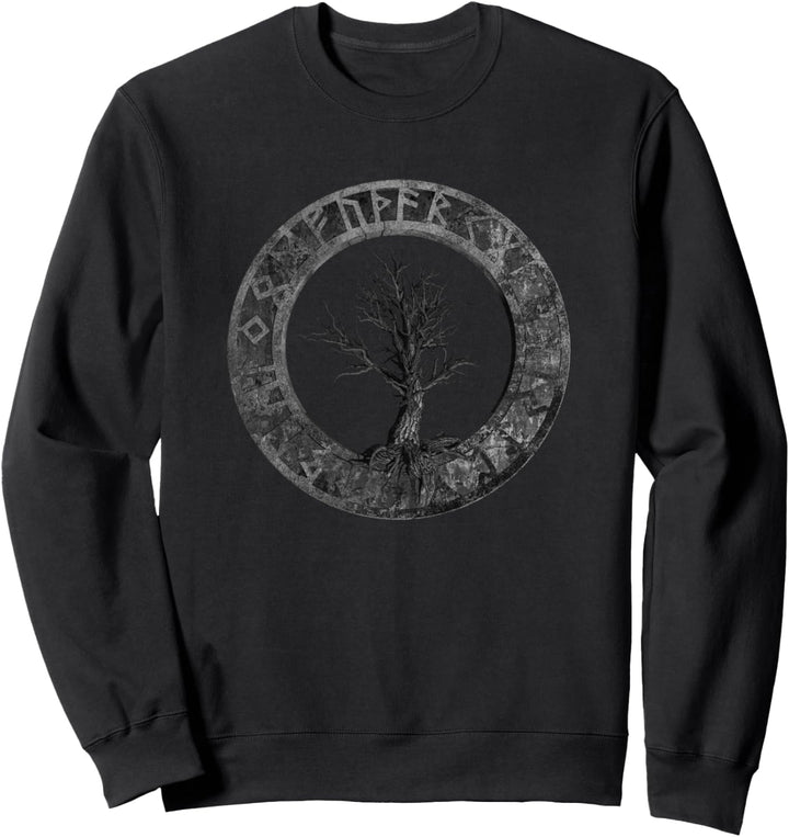 Wikinger Nordische Mythologie I Yggdrasil Vegvisir Runen Sweatshirt
