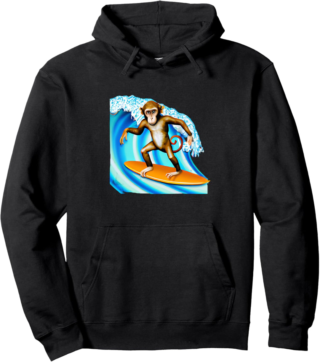 Surfender Affe Pullover Hoodie