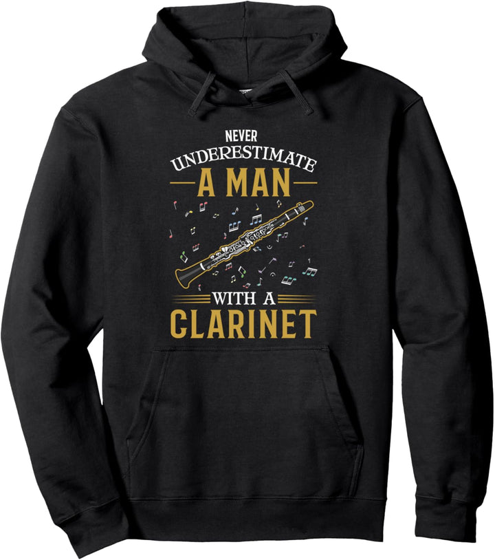 Klarinette Mann Pullover Hoodie