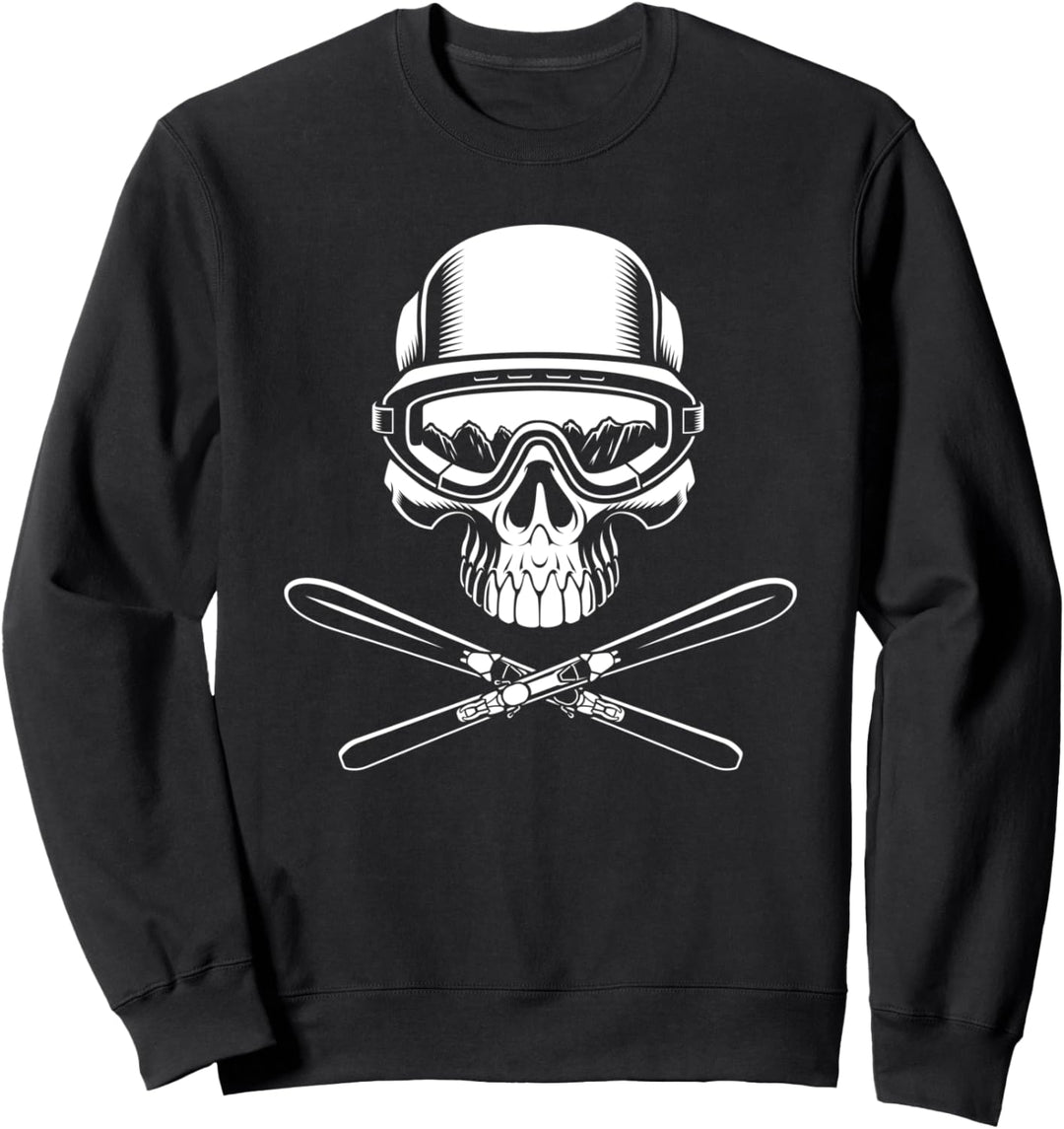 Freestyle Skifahrer Wintersport Stunt Winter Berge Ski Sweatshirt