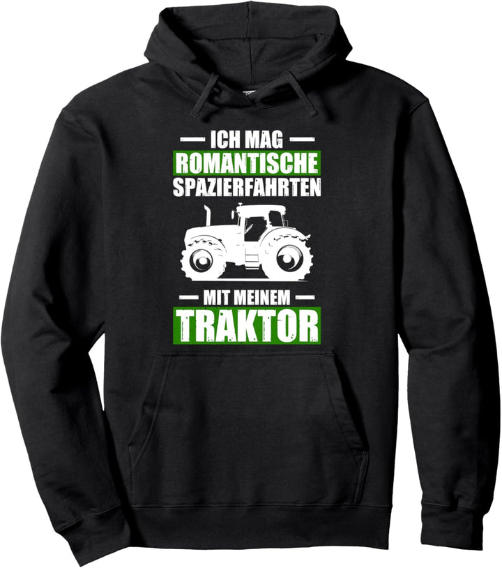 Romantische Spazierfahrten Landwirt Traktor Traktorfahrer Pullover Hoodie