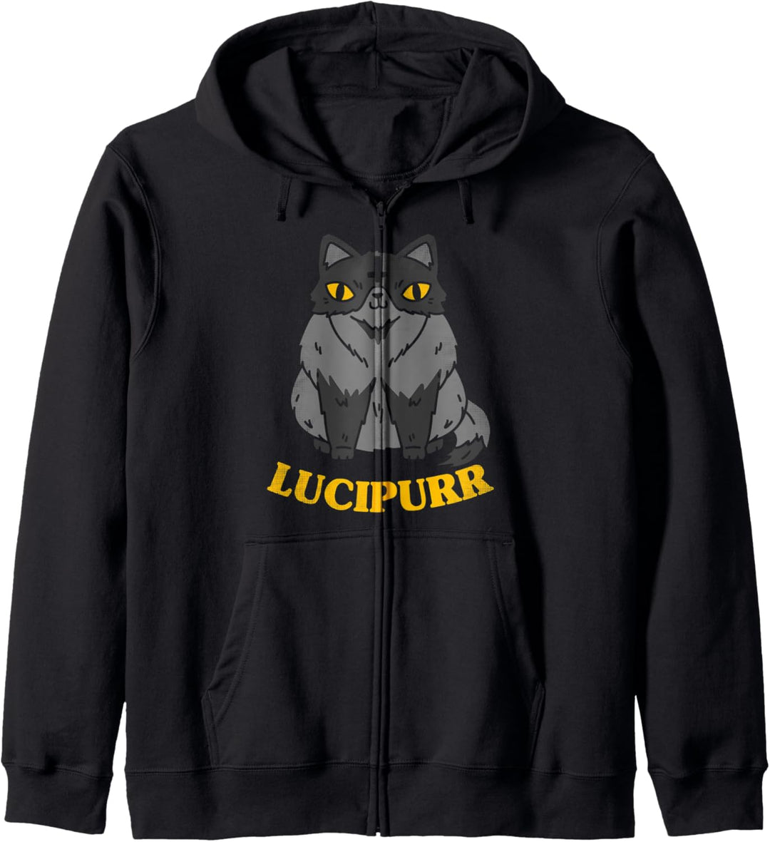 Kawaii Goth Lucipurr Gothic Occult Satan Grunge Kapuzenjacke