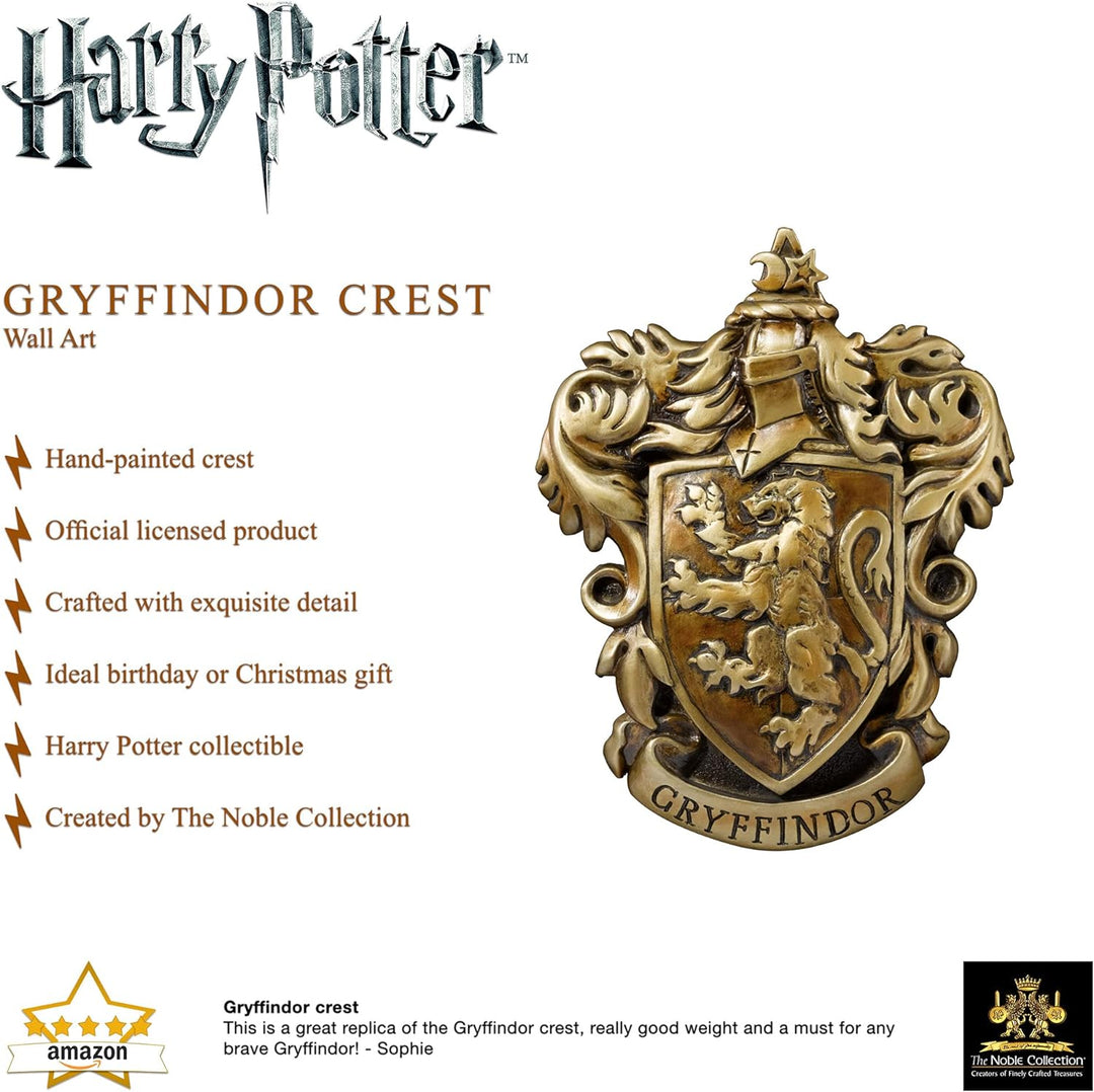 The Noble Collection Gryffindor House Crest, bronze