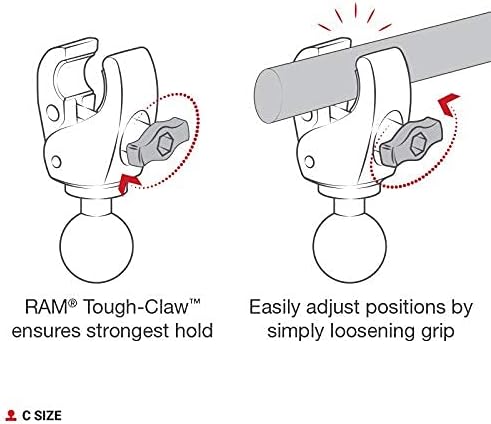 RAM Tough-Claw Grosse Klemmkugelbasis
