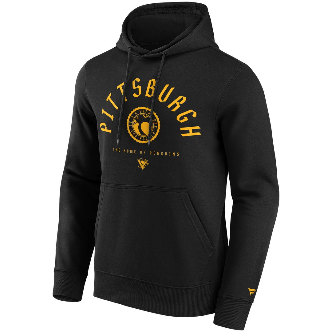 Fanatics Pittsburgh Penguins Stamp NHL Hoodie Schwarz, M
