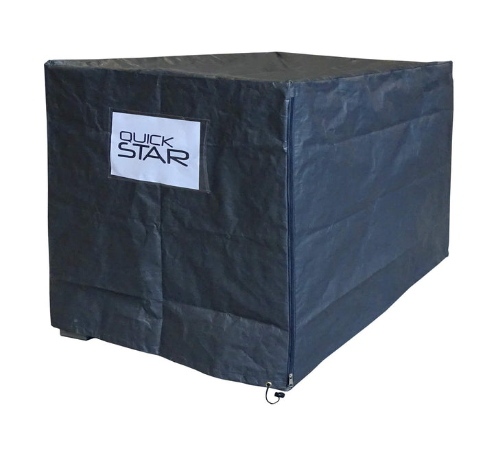 QUICK STAR 10x Gitterbox Abdeckung 125x85x87cm Grau PE Gewebefolie Schutzhülle Abdeckplane Staubschu