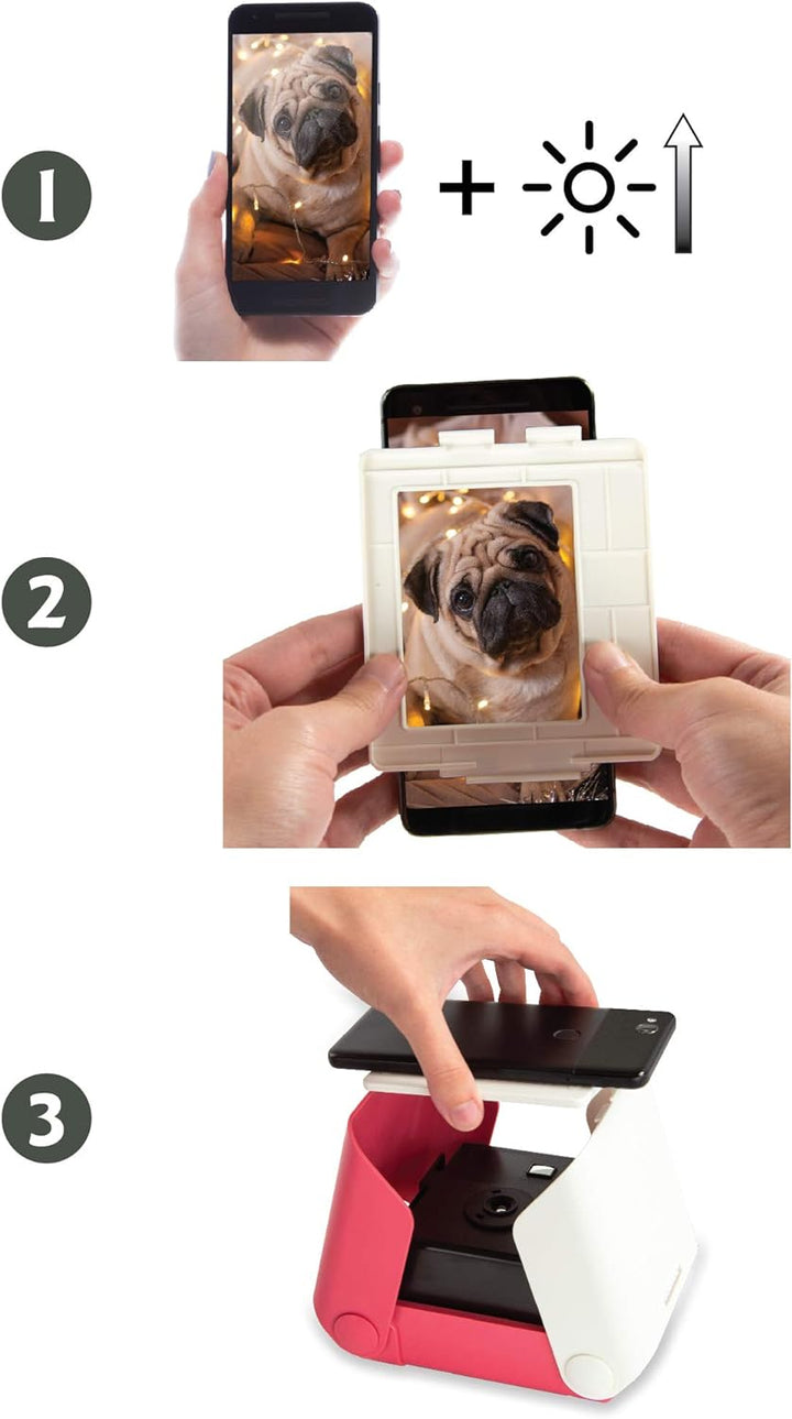 KiiPix Jet Black Mobiler Fotodrucker Einfach, Einfach