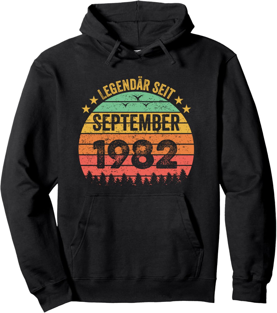 Legendär Seit September 1982 39. Geburtstag 39 Jahre Retro Pullover Hoodie