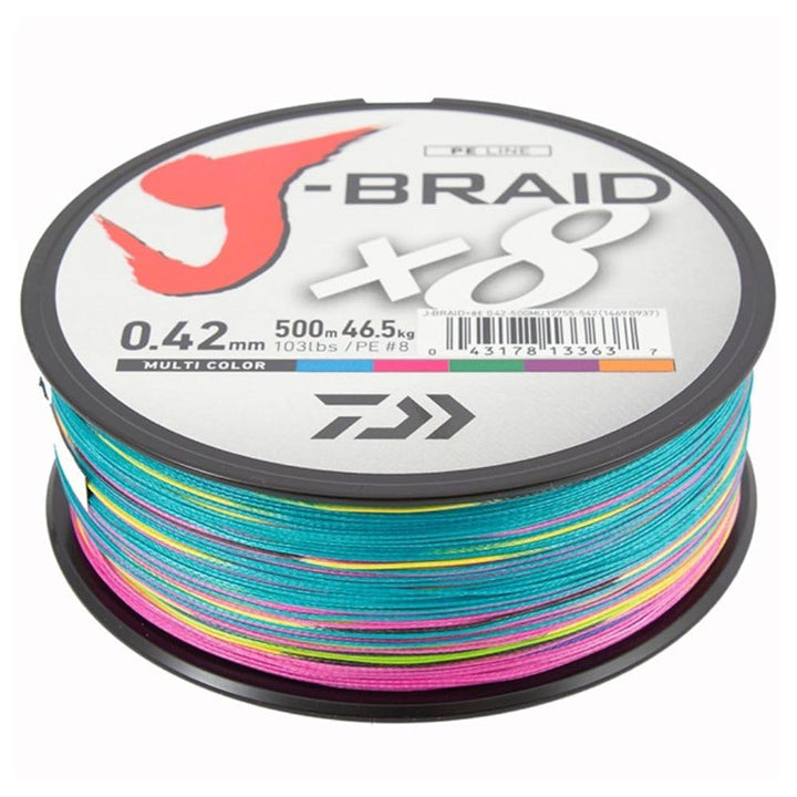 Daiwa J Braid x 8 500 m Mehrfarbig 0.350 mm, 0.350 mm