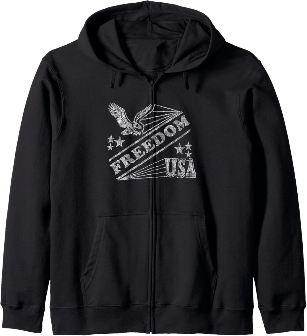 Americana Eagle and Stars Freedom USA Kapuzenjacke