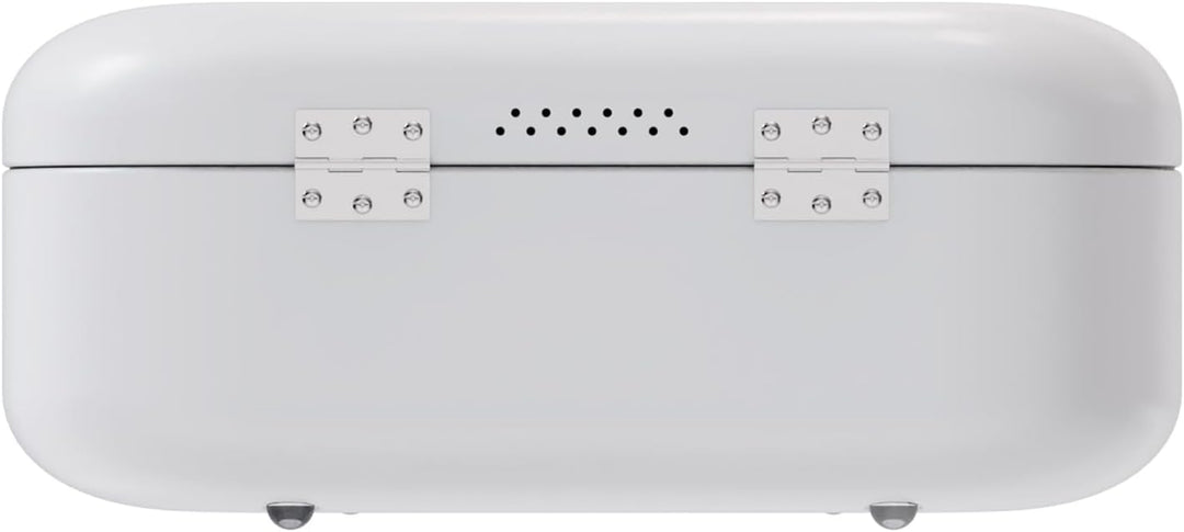 Design-Brotkasten PANEA - Korpus, Griff und Scharniere aus Metall - hochwertige Qualität - weiss Wei