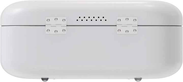 Design-Brotkasten PANEA - Korpus, Griff und Scharniere aus Metall - hochwertige Qualität - weiss Wei