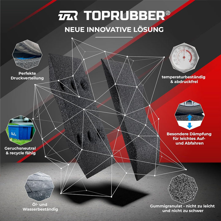 TopRubber® 2X Reifenschuh 300er Set in schwarz Reifenschoner aus Gummigranulat